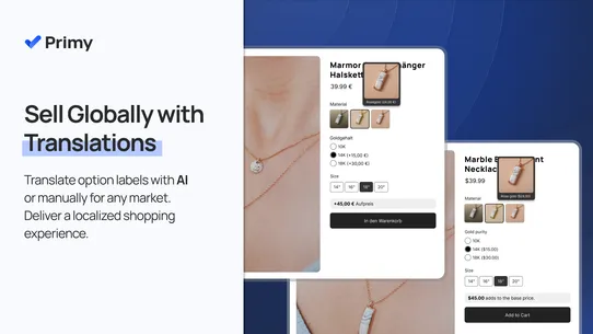Primy ‑ Custom Product Options screenshot