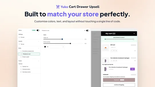 Yuko Slide Cart Drawer screenshot