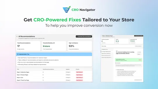 CRO Navigator: Funnel Insights screenshot