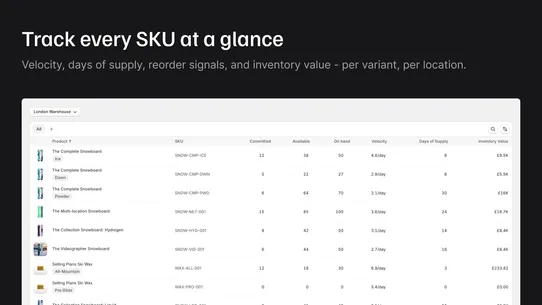 Stockful: Inventory Management screenshot