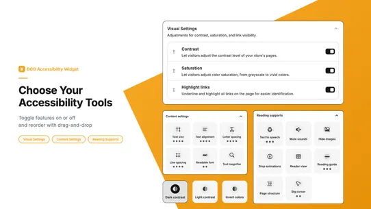 BOO Accessibility Widget ADA screenshot