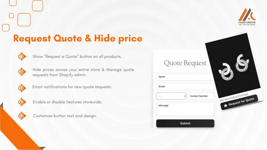 ShopziCurious Request a Quote screenshot