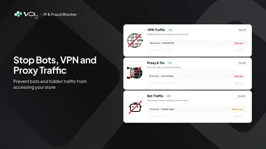 VOL Fraud Filter &amp; IP Blocker screenshot