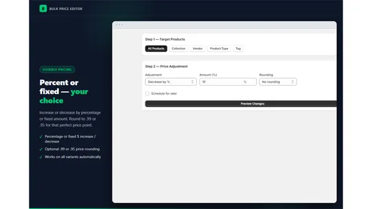 Bulk Price Editor screenshot