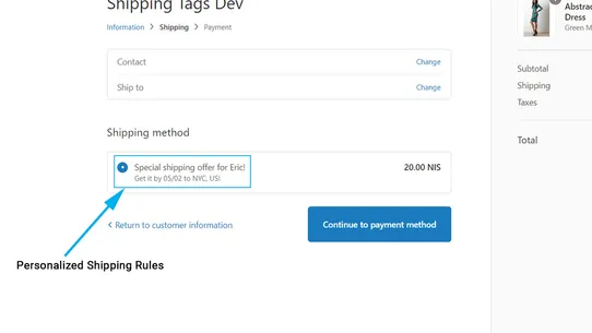 Shipping Tags ‑ Shipping Rules screenshot