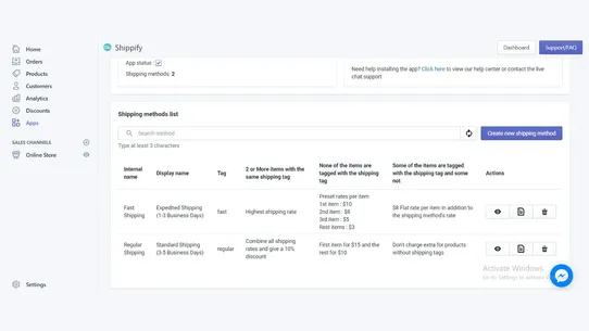 Shipping Tags ‑ Shipping Rules screenshot