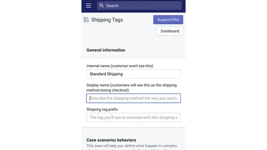 Shipping Tags ‑ Shipping Rules screenshot