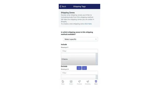 Shipping Tags ‑ Shipping Rules screenshot