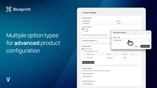 Blueprint Product Configurator screenshot