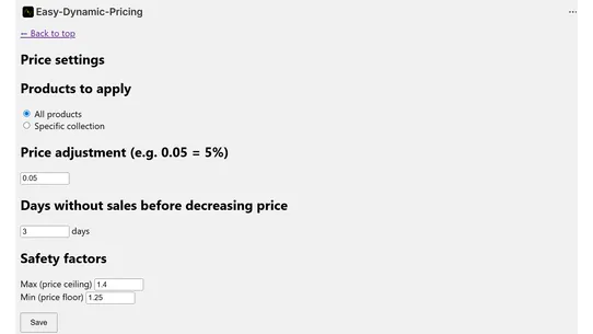 Easy Dynamic Pricing screenshot