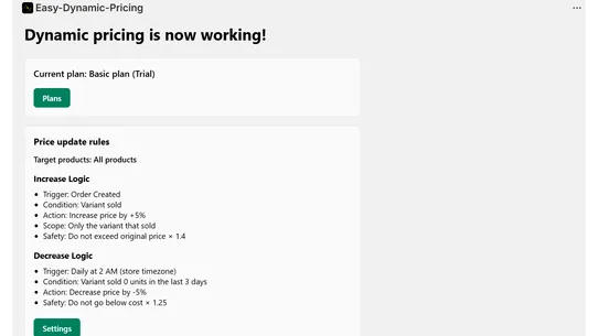 Easy Dynamic Pricing screenshot