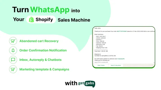 Getgabs WhatsApp Marketing screenshot