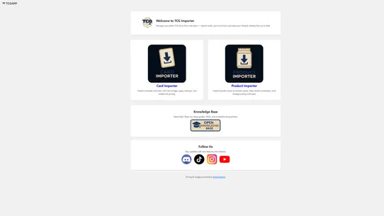 TCG Importer screenshot