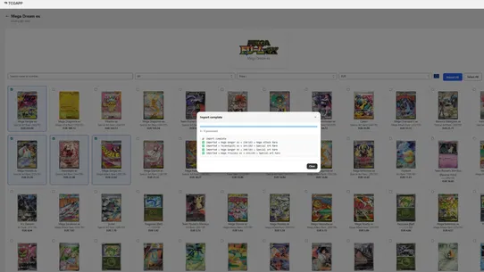 TCG Importer screenshot