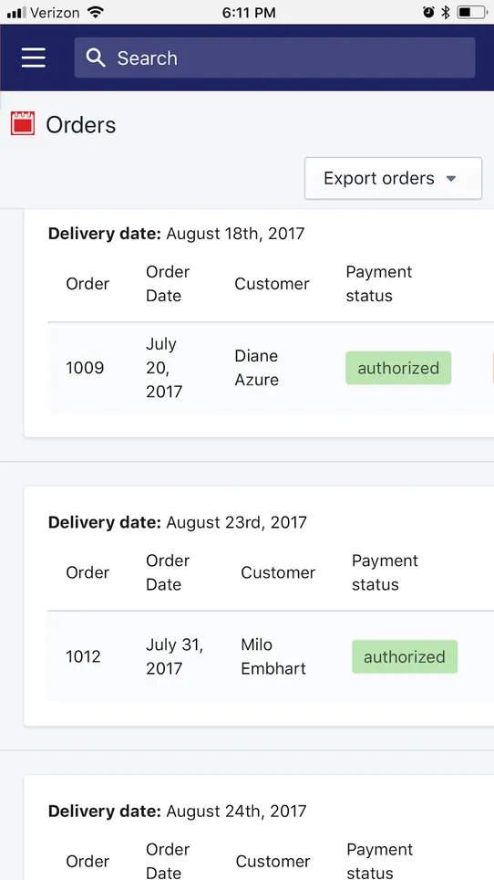 1‑Click Delivery Date Picker screenshot