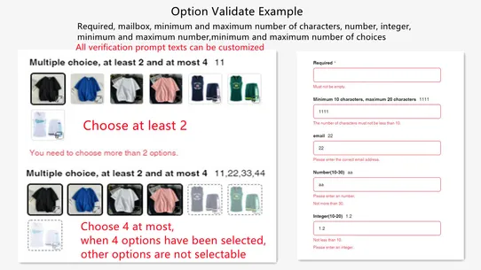 King Product Options &amp; Variant screenshot