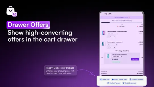 Slidecart AI Drawer screenshot