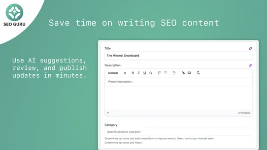 SEO Guru AI SEO &amp; Image Speed screenshot