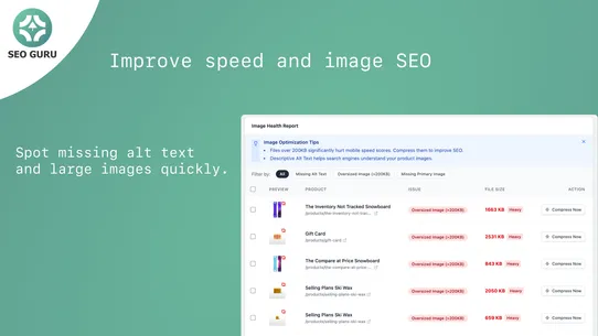 SEO Guru AI SEO &amp; Image Speed screenshot