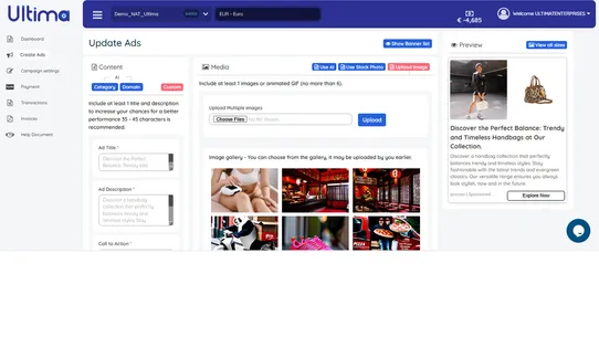 Ultima Ads screenshot