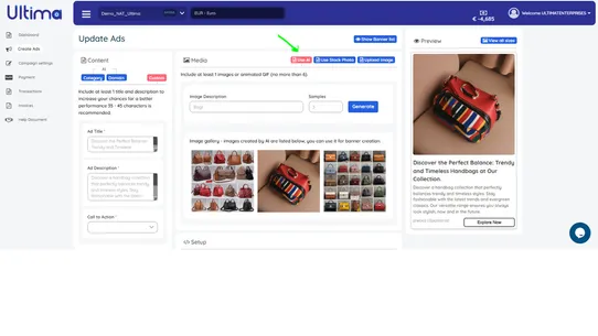 Ultima Ads screenshot