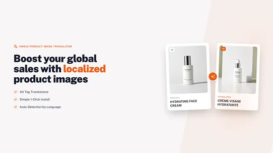 Amojo Product Image Translator screenshot