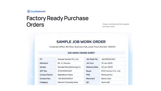 EasyReplenish‑InventoryPlanner screenshot