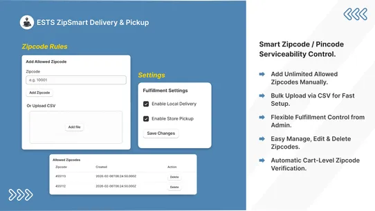 ESTS ZipSmart Delivery&amp;Pickup screenshot