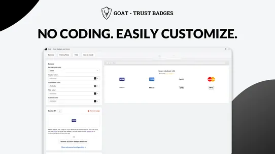 Goat ‑ Trust Badges and Icons screenshot