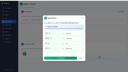 PinPoint Store &amp; Product Map screenshot