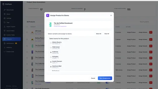 PinPoint Store &amp; Product Map screenshot