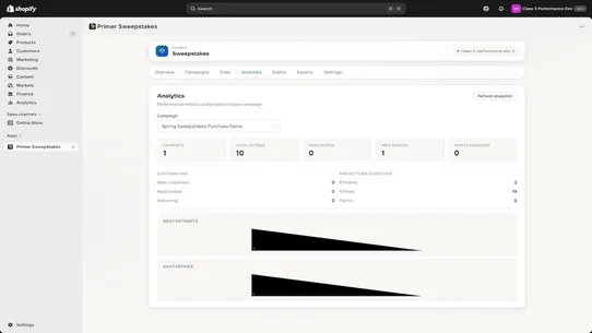 Primer | Sweepstakes screenshot