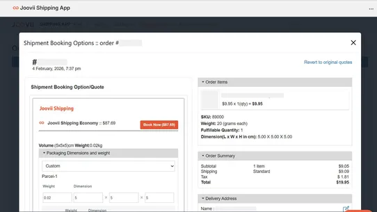 Joovii Shipping screenshot