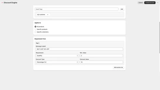 Discount Engine screenshot