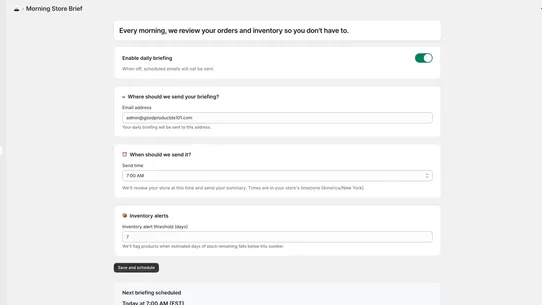 Sage Store Brief screenshot