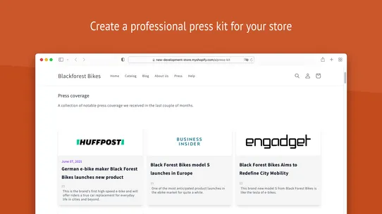 Pressify: Press Kit Builder screenshot