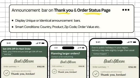 DMJ ‑ Announcement Bar screenshot