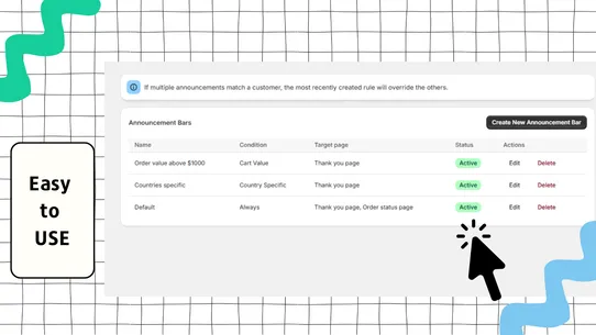 DMJ ‑ Announcement Bar screenshot