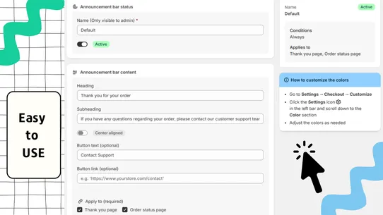 DMJ ‑ Announcement Bar screenshot