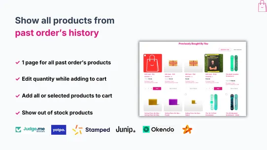 Buy Again &amp; Reorder Reminders screenshot