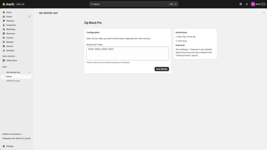 Zip Blocker PRO screenshot