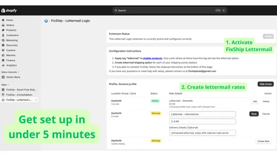 FixShip ‑ Logical Lettermail screenshot