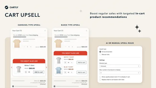 Cartly Cart Drawer Cart Upsell screenshot