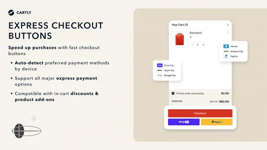 Cartly Cart Drawer Cart Upsell screenshot