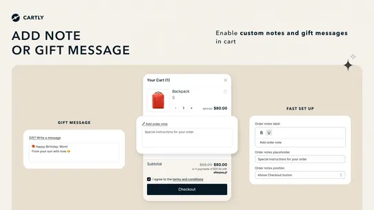 Cartly Cart Drawer Cart Upsell screenshot