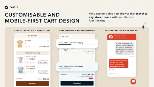 Cartly Cart Drawer Cart Upsell screenshot
