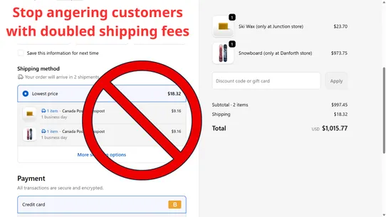 FixShip ‑ Consolidate Shipment screenshot