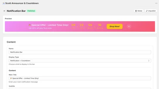 Scott Announcer &amp; Countdown screenshot