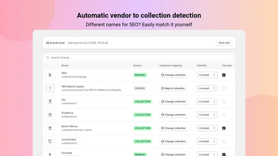 Easy Brand Page screenshot
