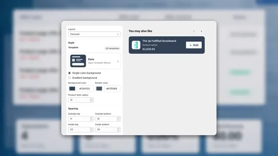 VOL – Upsell &amp; Cross Sell screenshot
